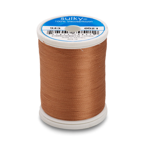 T OM OＡK I，40缶 Sulky 40 Wt. Rayon Thread- Steel Gray - 250 yd. Spool